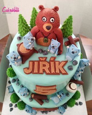 Dort MEDVĚD A LUMÍCI 🍰🐻🐻🐻 , #medvedalumici #lumici #medved #cukrarnaeliska #dortynazakazku